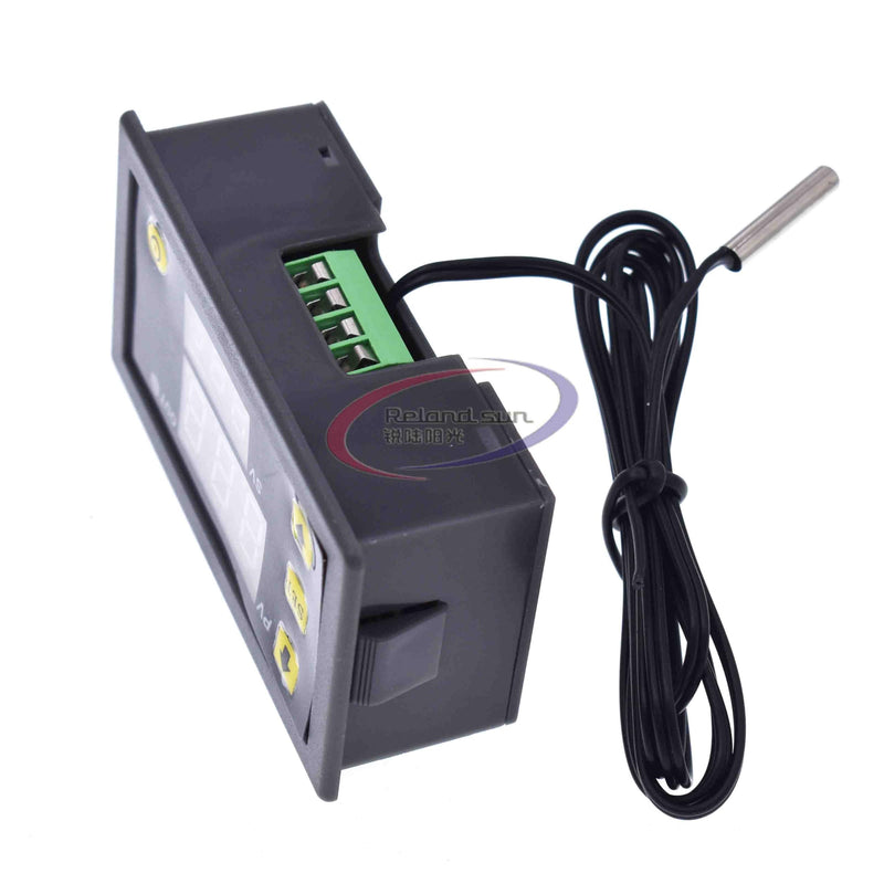 [Australia - AusPower] - 5pcs W3230 220V 20A Digital Temperature Controller with NTC Temperature Probe LED Heating Cooling Instrument Regulator Control Range from -50℃ to 120℃ 