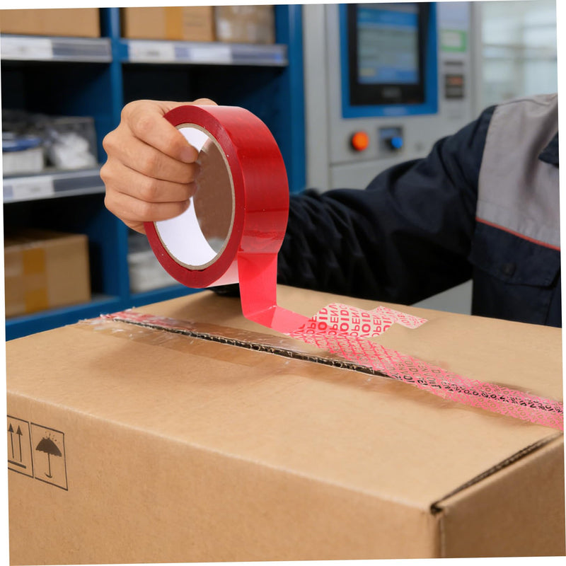 Tamper Evident Tape 1.54In X 164Ft Security Packing Tape with Voidopen Message for Shipping Boxes and Tamper Proof Seal