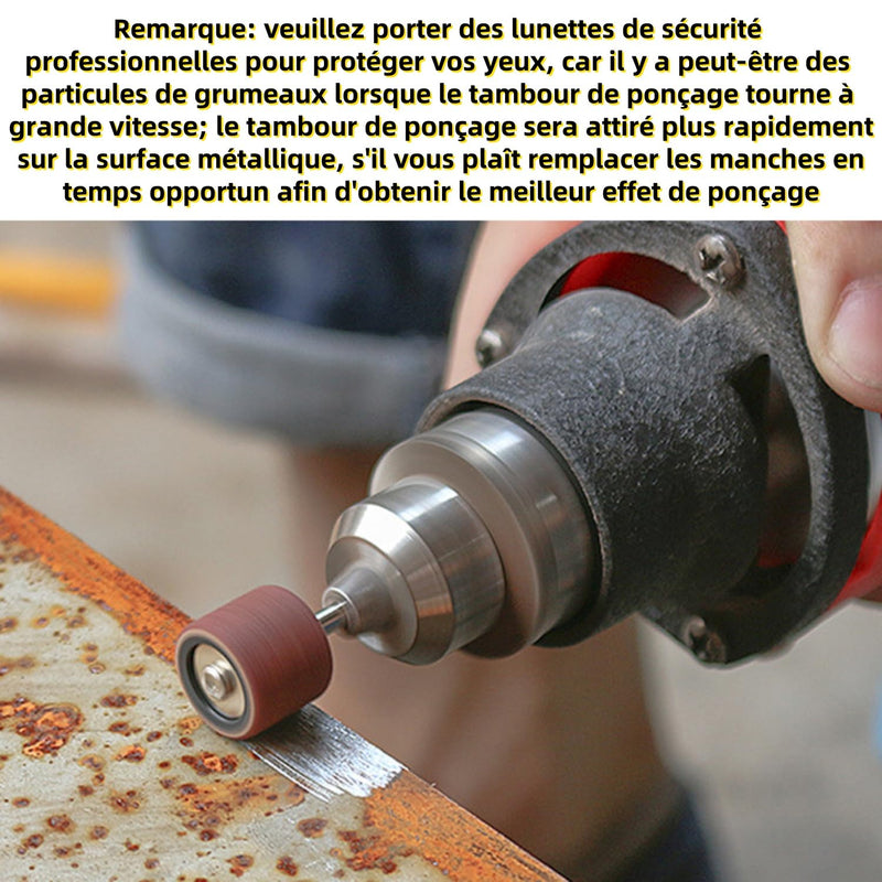 LATRAT 132 Piece Sanding Ring Set 120 Sanding Belts and 12 Sanding Rollers for Rotary Tools