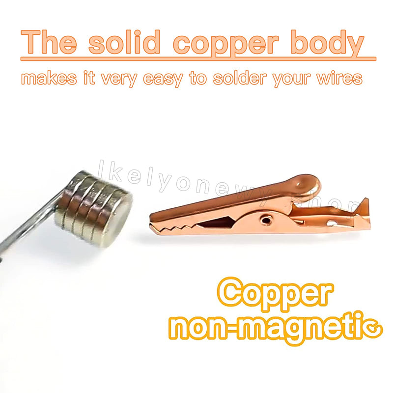 [Australia - AusPower] - Copper Alligator Electric Clips Soft Insulated Cover Electrical Test Gator Clip Assortment Crocodile Alligator Jumper Electric Test Clips lkelyonewy® (Black * 8 Red * 8) 