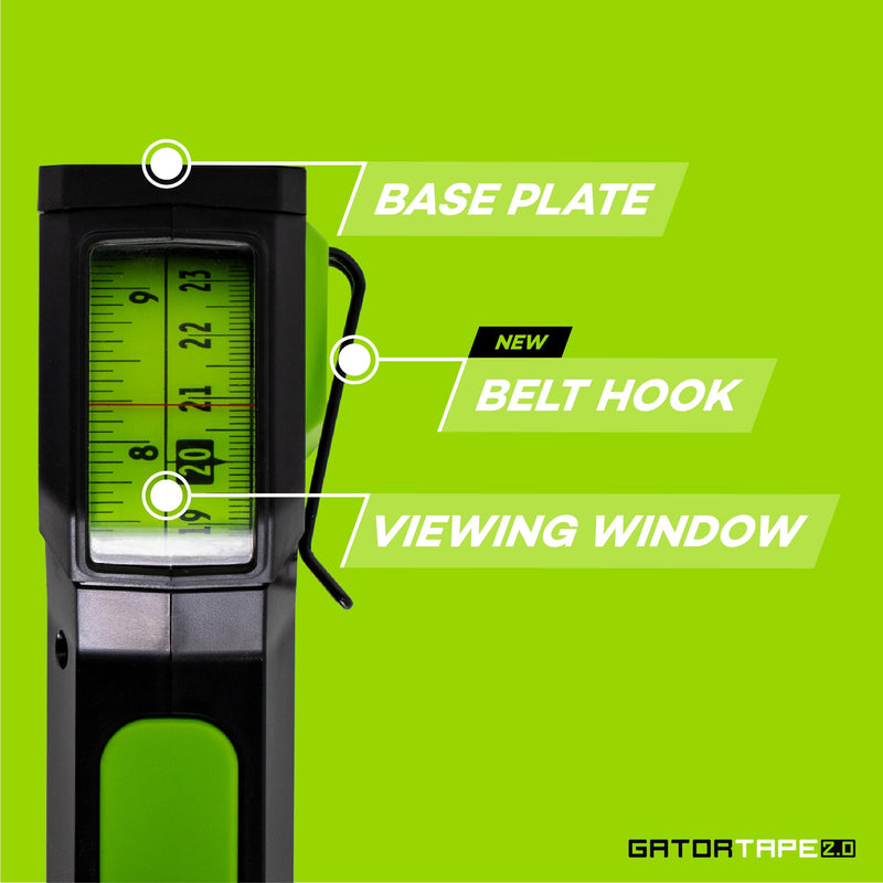 [Australia - AusPower] - MK2.0 – Precision Retractable Measuring Tape (Centimetres & Inches) | Top-View Internal Reading | Ideal for DIY, Carpentry & Construction Dual 