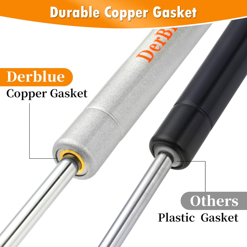 [Australia - AusPower] - DerBlue 4-Pack 10inch 100N/25lb Gas Struts for Cabinets - Professional Cabinet Shocks and Gas Struts Silver 