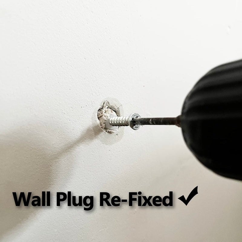 [Australia - AusPower] - 20 Packs Drywall Masonry Anchor Repair Kit Heavy Duty Wall Hole Patch Filler Fits Loose Wall Fixtures and Various Size Screws Quick Fix Wall Anchors DIY 20 5cm 
