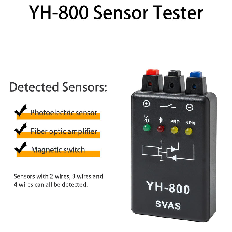 [Australia - AusPower] - Instrument Sensor Tester YH-800, Accurately Test Photoelectric, Proximity and Magnetic Switches with Clear Indication, Photoelectric Switch Tester for Photo Cell Sensors 