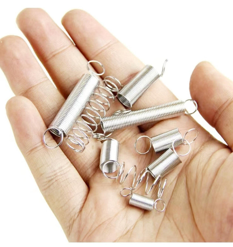 [Australia - AusPower] - 1/2 Sets Spring Assortment kit, 200pcs Heavy Steel Wire-Metal Extension Spring Replacement Kit (1) 1 