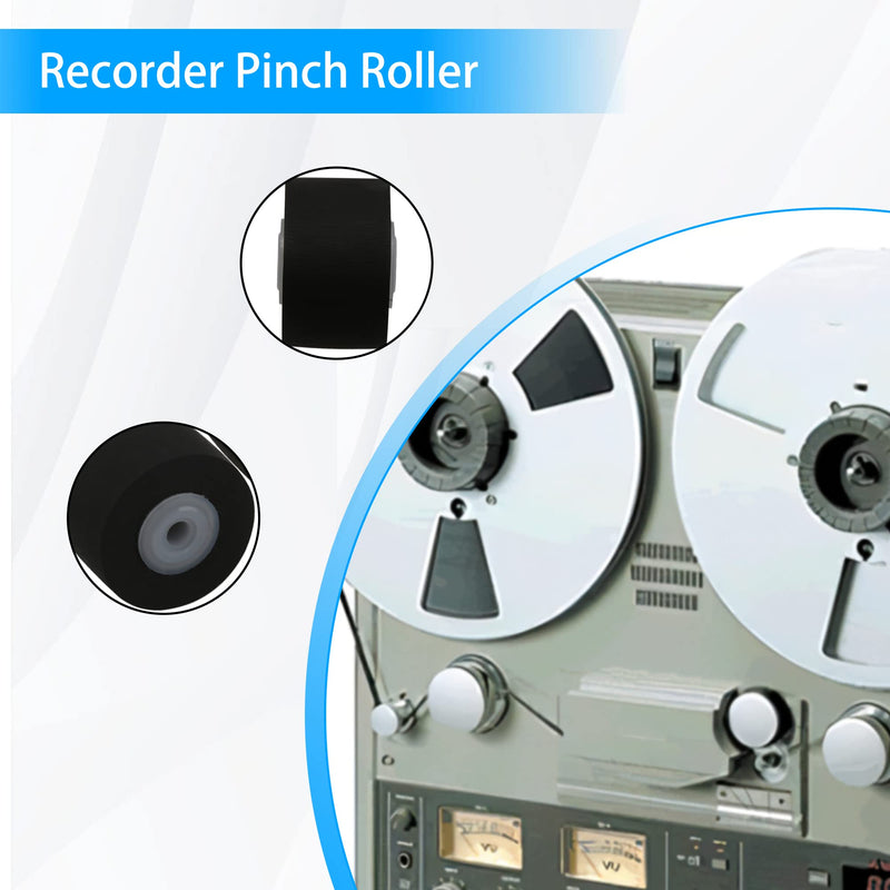 [Australia - AusPower] - BQLZR Recorder Pinch Rollers Bearing Guide Pulley Wheel 10x6.5x1.5mm Black Pack of 20 