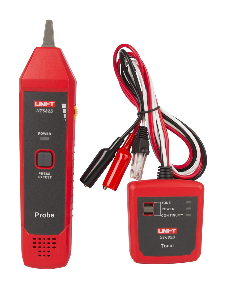 [Australia - AusPower] - UNI-T UT682/UT682D Network Wire Tester Tracker RJ11 RJ45 Wire Line Finder Lan tester Handheld Cable Testing Tool for Network (UT682D) UT682D 