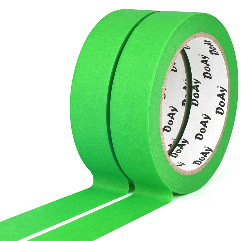 [Australia - AusPower] - 2 Pack Green Painters Tape - Masking Tape 1 Inch Wide - Multi-Surface, Smart Adhesion, Indoor & Outdoor - 180FT Total - Paint Tape for DIY, Labeling, Art, Car, General Purpose (#3910) 