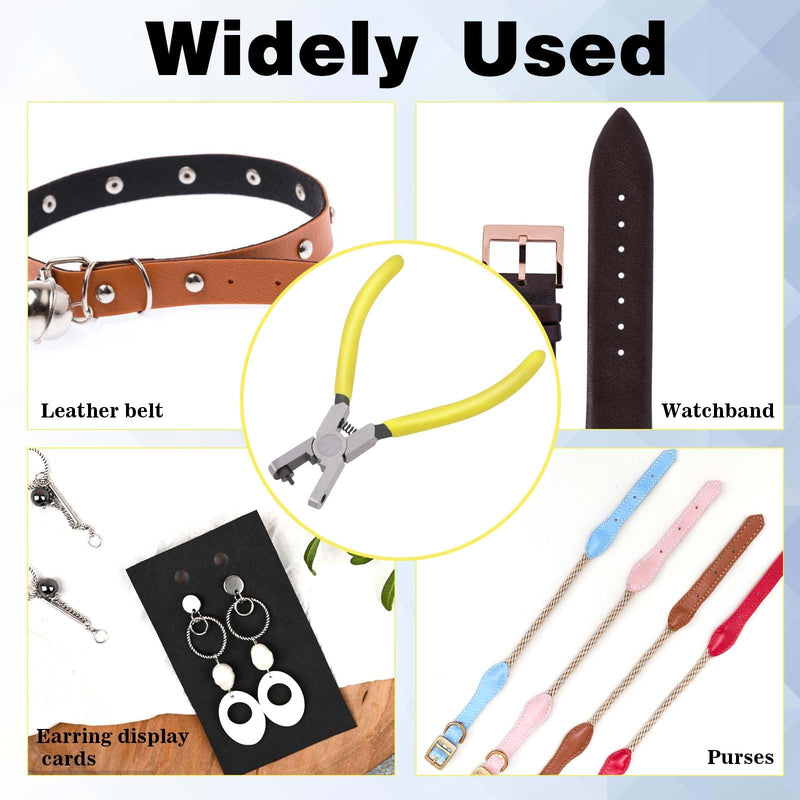 [Australia - AusPower] - Watch Band Leather Hole Punch Plier Universal 2.0mm Shoe Strap Hole Puncher Wrist Belt Punch Hole Tool Puncher Pliers Repair Tools Suitable for Belts, Shoes, Fabric, DIY Crafts Projects, Dog Collars 