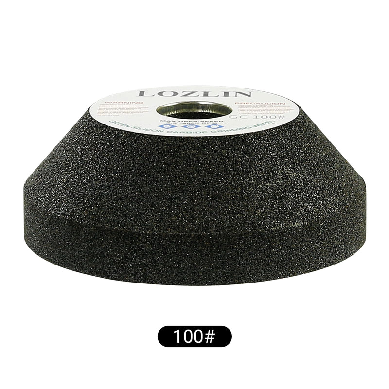 [Australia - AusPower] - 3 Inch Silicon Carbide Grinding Wheel for Angle Grinder - 80mm Metal Polishing, Ceramic Tile/Glass Trimming, Granite Chamfering & Renovation, Heavy-Duty Abrasive Tool (100#) 100# 