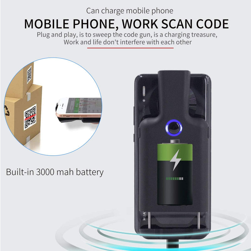 [Australia - AusPower] - Symcode Portable Barcode Clip with Bluetooth - 1D 2D QR Bar Code Reader, PDF417, Data Matrix, Maxicode, Wireless Connect 