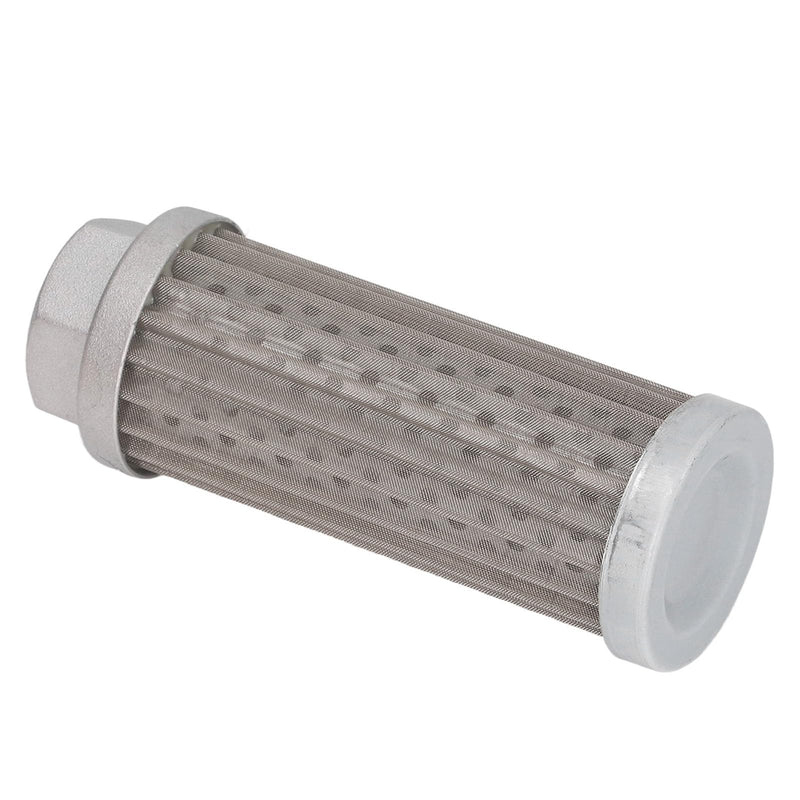 [Australia - AusPower] - Hydraulic Suction Valve Strainer Filter Cartridge Metal Mesh Pipe Joint Fuel Suction Filter Element for Automobile Generators - Stainless Steel 
