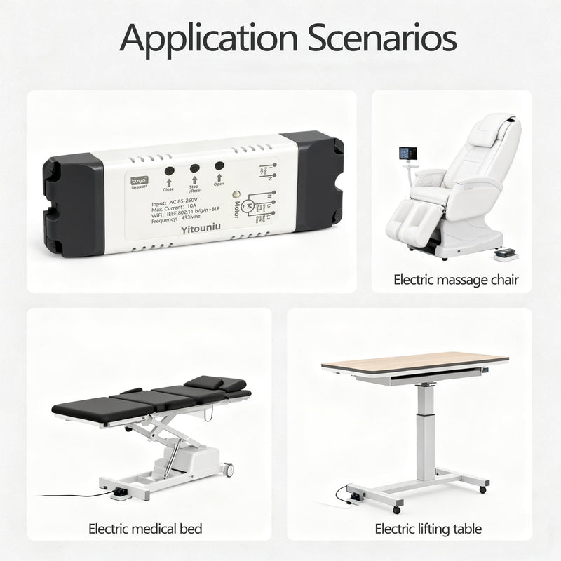 WiFi Linear Actuator Module, Motor Controller with Tuya Smart Life App, Alexa Voice Control, RF433 Remote, Forward Reverse Switch & WiFi Timer Switch for Automation (AC 85V-220V)