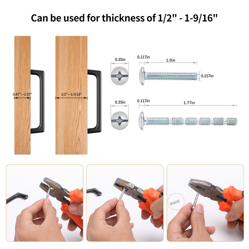 Lardmon 3 Pack Brushed Gold Modern Cabinet Pulls 10 Inch(254mm) Hole Center Timeless Drawer Pulls Vanity Pulls Classic Solid Kitchen Cabinet Handles Hardware, 10.4 Inch(264mm) Total Length 10 Inch Hole Center