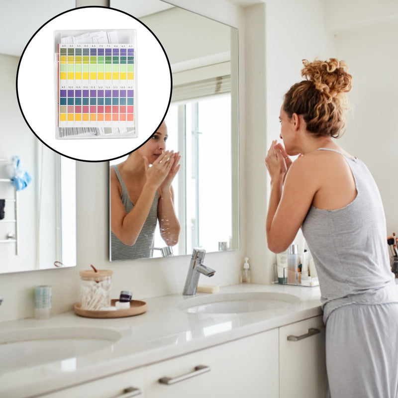 100 pH Test Strips 0-14 Indicator Paper for Water, Pool, Aquarium | Ideal for drinking water, swimming pools, aquariums, ponds, laboratories, schools and industrial processes.