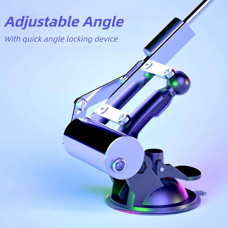20N Mini Linear Actuator, 3-12V Electric Linear Motion Actuator, 39mm Stroke Reciprocating Linear Actuator, 30-190 Times/min Variable Speed, Adjustable Angles, Suction Base, M6 Thread Rod