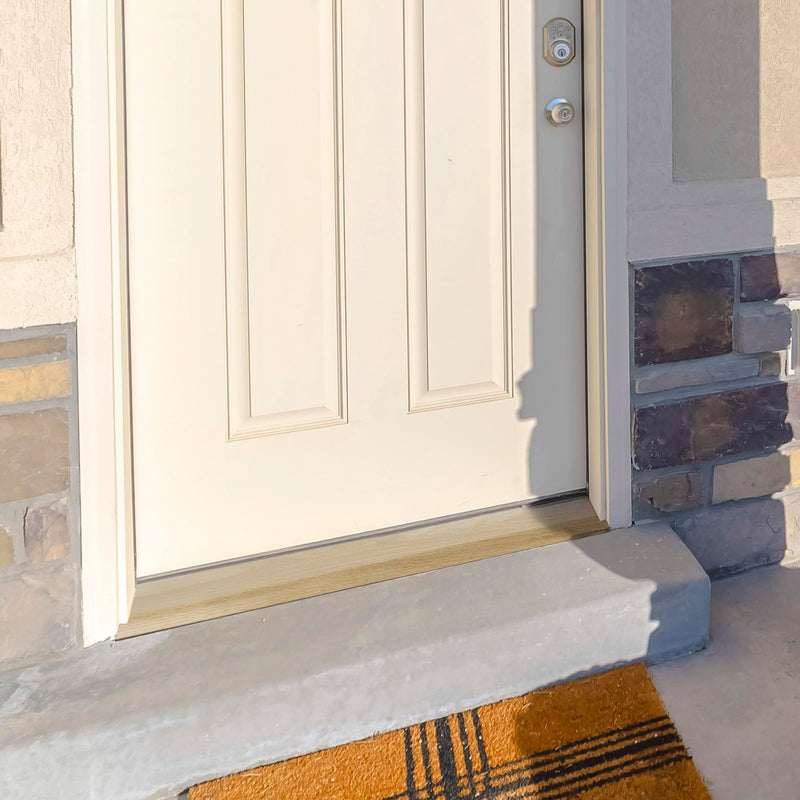 Kigley Solid Red Oak Interior Threshold Wood Overlap Threshold Doorways Reducer Threshold, 36 Inches Long (Classic Style) 36 x 3.5 x 0.63 Inches