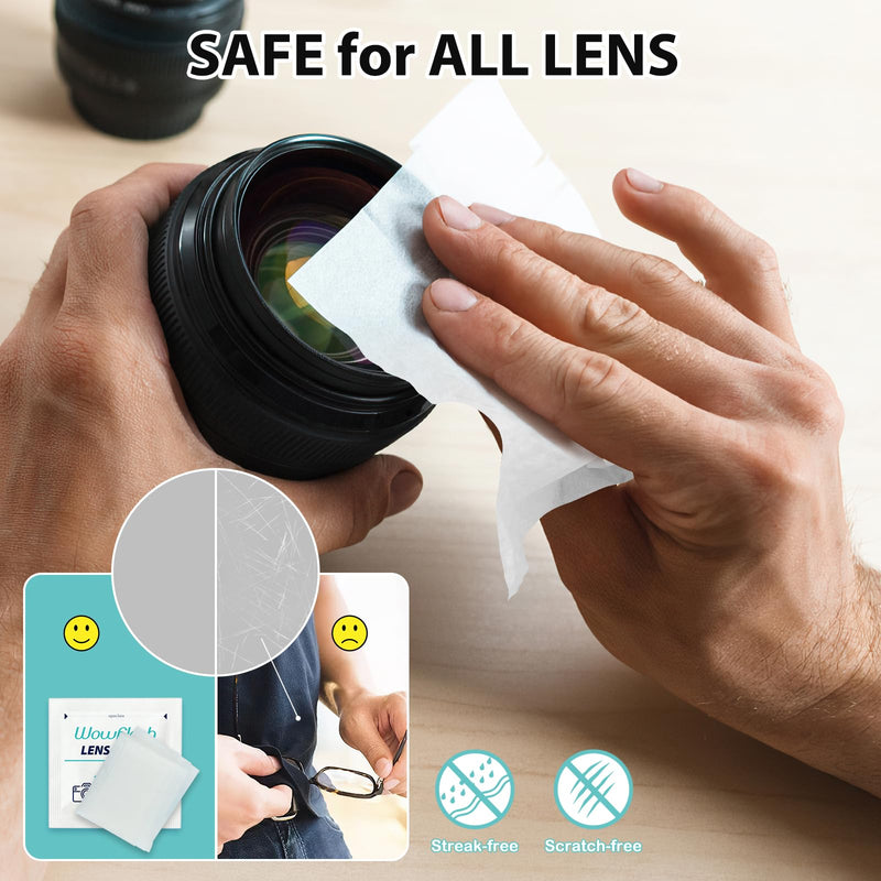 [Australia - AusPower] - 150 Count Lens Wipes for Eyeglasses, Eyeglass Lens Cleaning Wipes Pre-moistened Individually Wrapped Sracth-Free Streak-Free Eye Glasses Cleaner Wipes for Sunglass, Camera Lens, Goggles 150 Count 