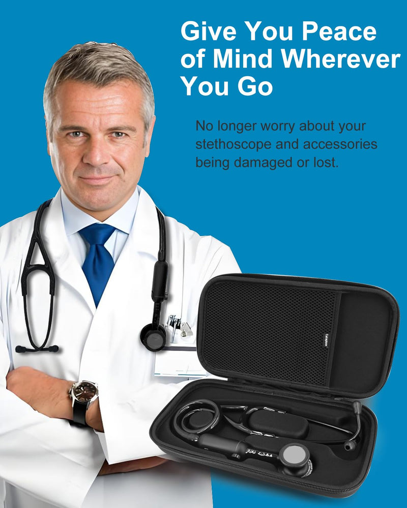 [Australia - AusPower] - Hard Stethoscope Case for 3M Littmann CORE Digital Stethoscope, Compact & Portable Protective Carry Case 