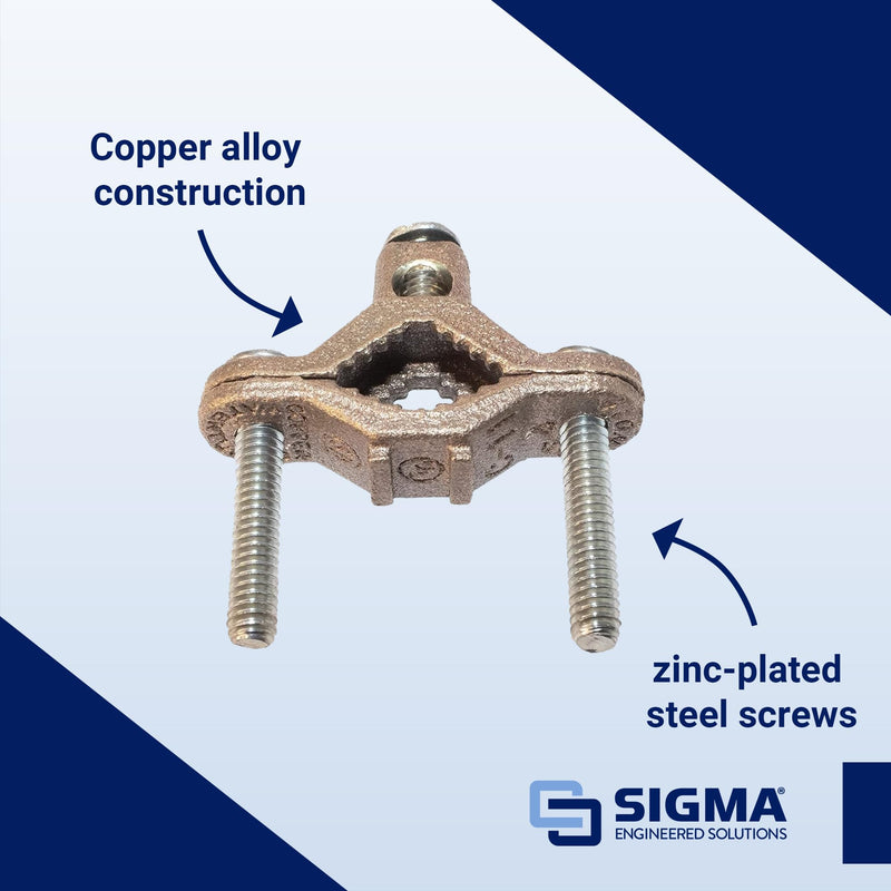 [Australia - AusPower] - SIGMA ENGINEERED SOLUTIONS ProConnex 41309 Ground Clamp 1/2" - 1" 1 Count (Pack of 1) 