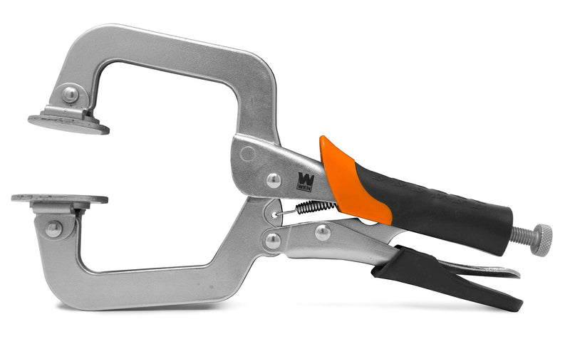 WEN CL436R 4-Inch Right Angle Clamp for Woodworking and Pocket Hole Joinery & CL327F 3-Inch Face Clamp for Woodworking and Pocket Hole Joinery