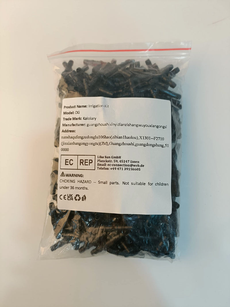 [Australia - AusPower] - 100pcs 1/4" Universal Barbed Tee Fittings, Kalolary Barbed Connectors Drip Irrigation for 1/4 Inch Water Hose Connectors 4mm/7mm Water Tube Drip Irrigation Watering System 100pieces 