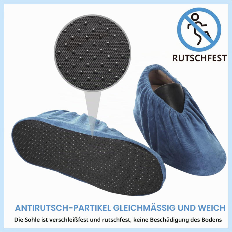 Shoe Covers, 4 Pairs of Thickened Overshoes, Reusable 36-44 | Overshoes, non-slip overshoes, washable guest shoe covers, for most adults, unisex, 4 colors