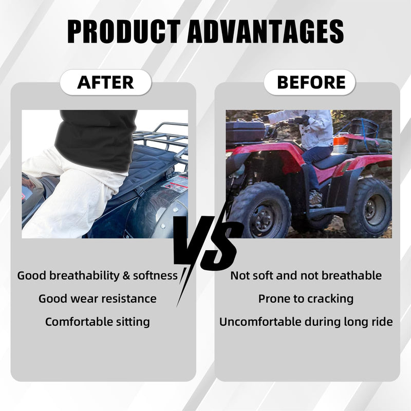[Australia - AusPower] - Air Seat Cushion Padded Seat Cover Cooling Breathable 3D Mesh Universal for ATV Motorcycles 