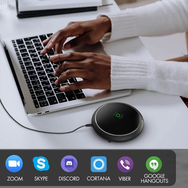 [Australia - AusPower] - CMTECK Conference USB Microphone, Omnidirectional Condenser PC Mic for Video, Streaming, VoIP Calls, Plug & Play Compatible with Mac OS X Windows CM-003 