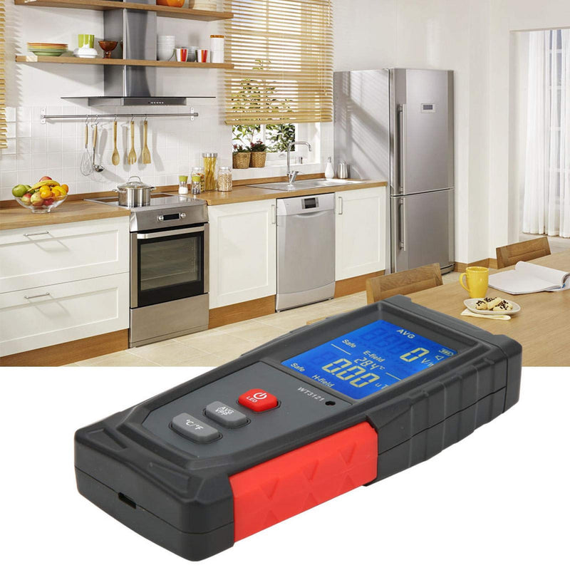 [Australia - AusPower] - Summer Enjoyment Electromagnetic Field Tester, Mini Digital LCD Household Phone Computer Electromagnetic Field Radiation Detector EMF Detector Dosimeter Tester Meter 
