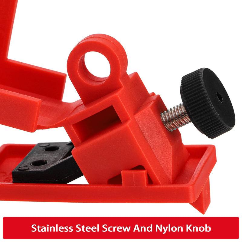 [Australia - AusPower] - WUWEOT 12 Pack Circuit Breaker Lockout Device, 120-277V Clamp-on Electrical Single Pole Breaker, Lockout Tagout Kit Lock Out Device for Less 16 mm Handle, OSHA Compliant 