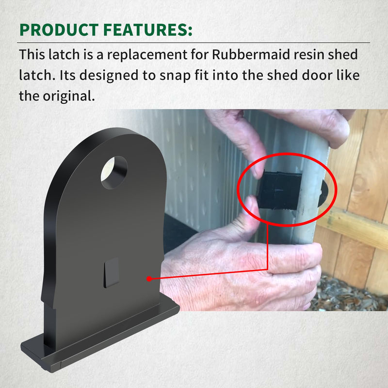 [Australia - AusPower] - Newly Upgraded Plastic Hasp Latch Fit for Rubbermaid Outdoor Resin Shed 