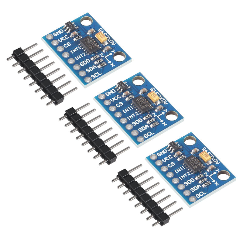 [Australia - AusPower] - 3PCS GY-291 ADXL345 3-Axis Digital Acceleration of Gravity Tilt Module with IIC SPI Transmission for Arduino (3PCS) 