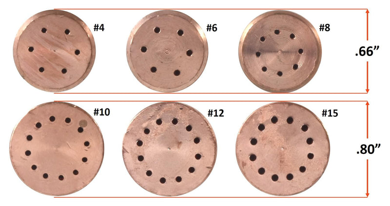 SÜA - Heating Nozzle/Rosebud 15-MFA Replacement for 300 Series Victor Torch Handles. Oxy/Acetylene Size: #15 (15-MFA)