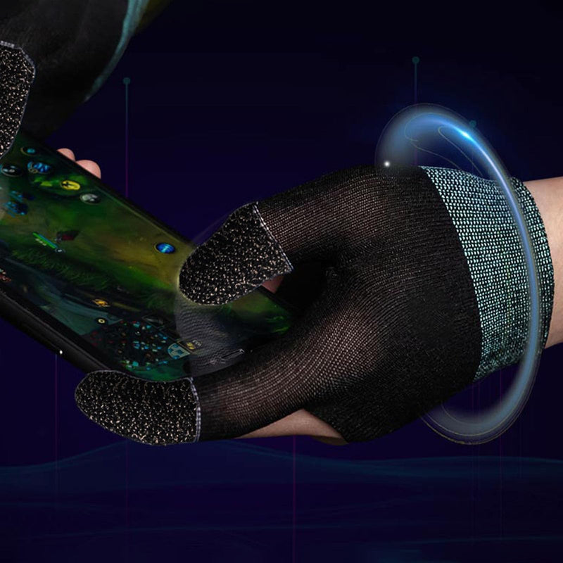 [Australia - AusPower] - Gloves, Ultra-Thin Mobile Gaming Gloves，Anti-Sweat Mobile Finger Sleeve Breathable for High-Ranking Players Mobile Game Streamer 