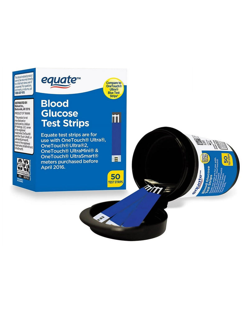 [Australia - AusPower] - Blood Glucose Test Strips, 50 Count | Ideal for Glucose Monitor Kit, Diabetes Testing | Compatible with OneTouch Meters | Reliable Readings | Accurate & Easy to Use | High Accuracy Strips 