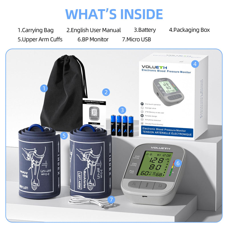 [Australia - AusPower] - Pediatric Blood Pressure Cuff, Blood Pressure Monitor for Kids & Adult, Small Cuff 7"-9"?Medium/Large Cuff 9"-17"?Perfect for Health 