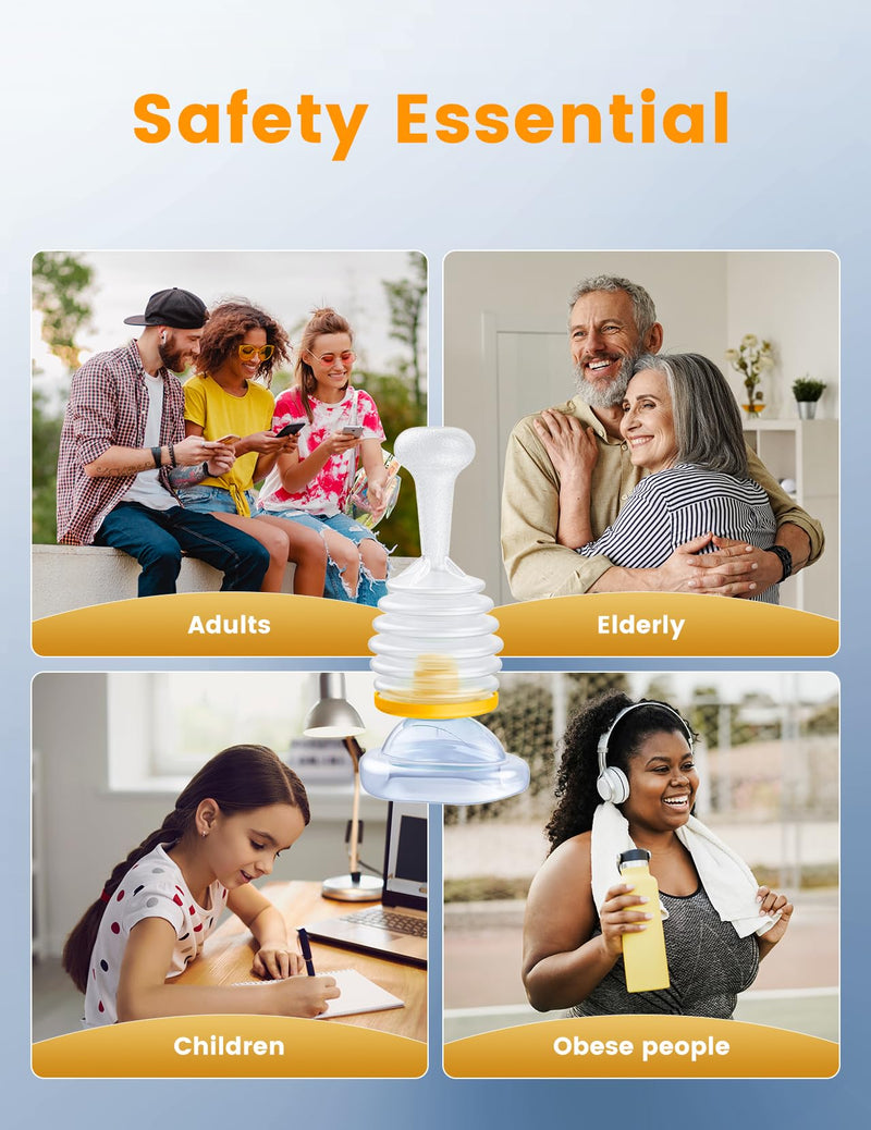 [Australia - AusPower] - Choking Rescue Device,Anti Choking Device, Automatic Choking Rescue Device Choking Device for Kids and Adults,Home Use Kit, Portable Suction Rescue Device 