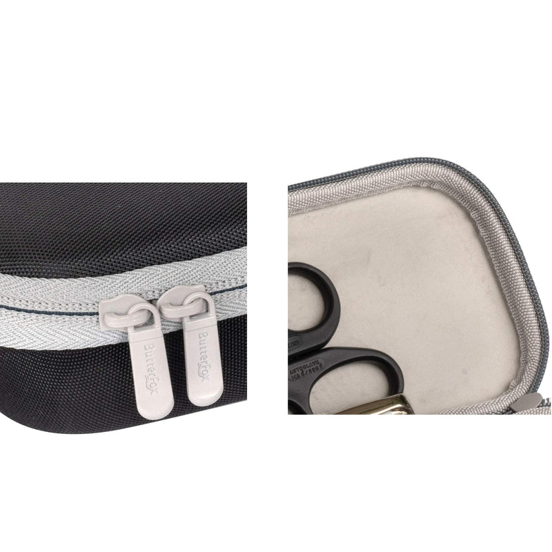 ButterFox Semi Hard Stethoscope Carry Case, fits 3M Littmann Stethoscope and Other Accessories - (Black) Black
