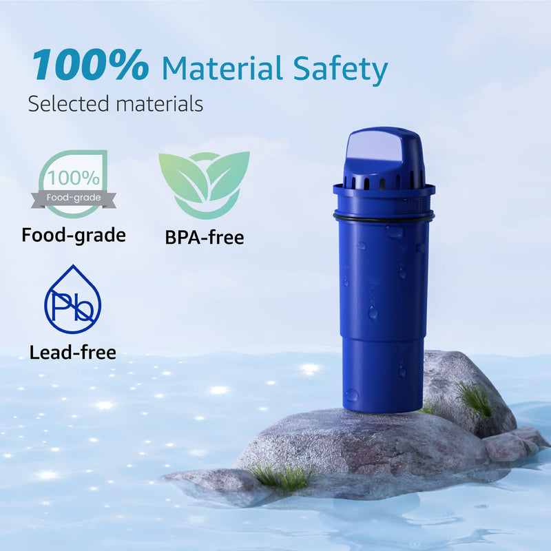 [Australia - AusPower] - AQUA CREST NSF Certified Filter, Replacement for Pur®, Pur® Plus Pitcher Water Filter, CRF950Z, PPF951K™, PPF900Z™, DS1811Z, PPT711, PPT111, CR-1100C and All Pur® Pitchers and Dispensers, 4 Packs 