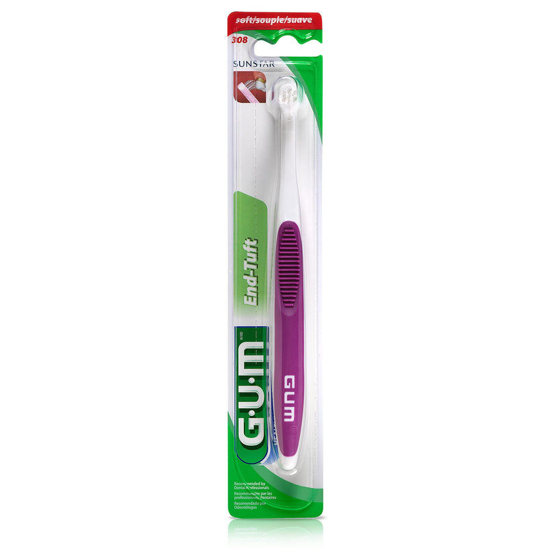 [Australia - AusPower] - GUM Portable Soft Brush Pack of 10 (Purple) 