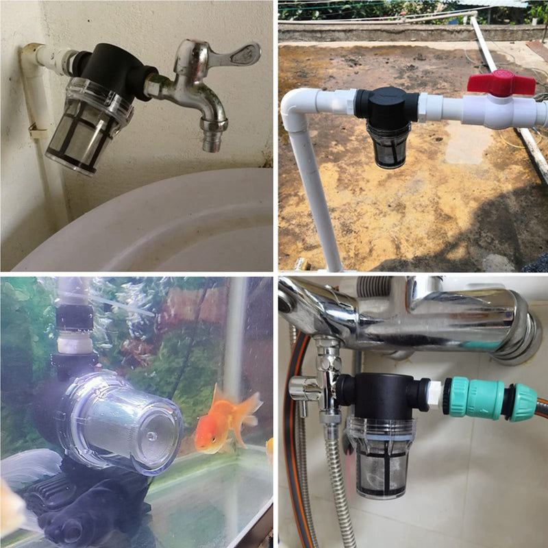 [Australia - AusPower] - Water Pump Strainer 1/2" Female NPT in-Line Strainer with 100 Mesh Stainless Steel Filter Screen for RV, Garden Hose (1/2" 100 Mesh) 1/2" 100 Mesh 