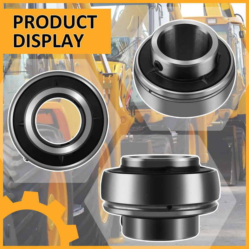 [Australia - AusPower] - UC205-16 Insert Bearing 1" Bore with Set Screws Re-lube Type Spherical for Agricultural Machinery Replaces UC205-16 UC205-16G YAR205-100 Y1100KRRB UC205-100D1 UG216NL 