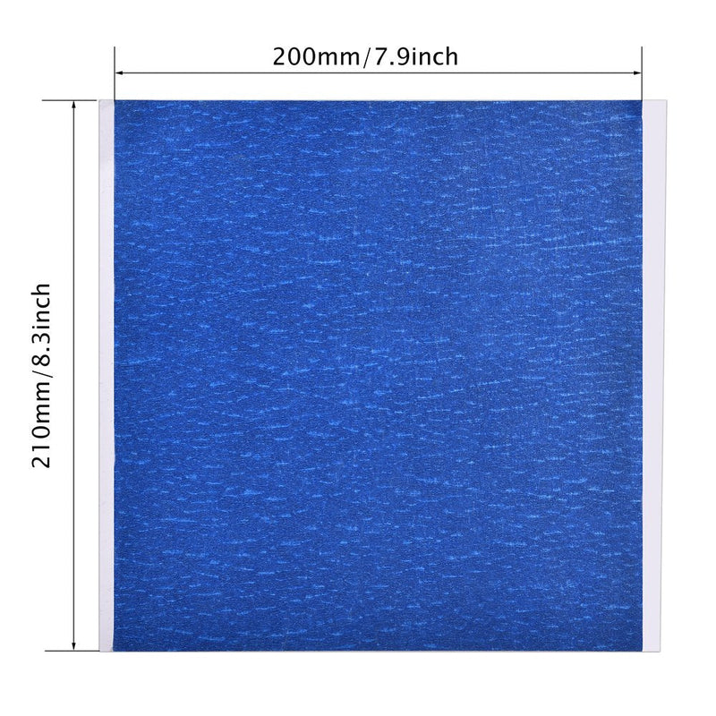 Yoidesu 5PCS 3D Printer Heat Bed Sticker Sheet Build Tape 210 x 200mm Pressure Sensitive Adhesive Sticker Tape Blue
