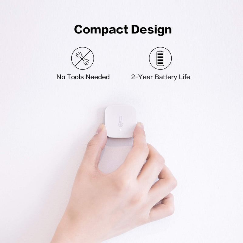 [Australia - AusPower] - Aqara Thread/Zigbee Smart Climate Sensor W100 with Aqara Temperature Humidity Sensor, Remote HVAC Control, 3 Customizable Buttons,Works with Apple Homekit, Alexa, Google 