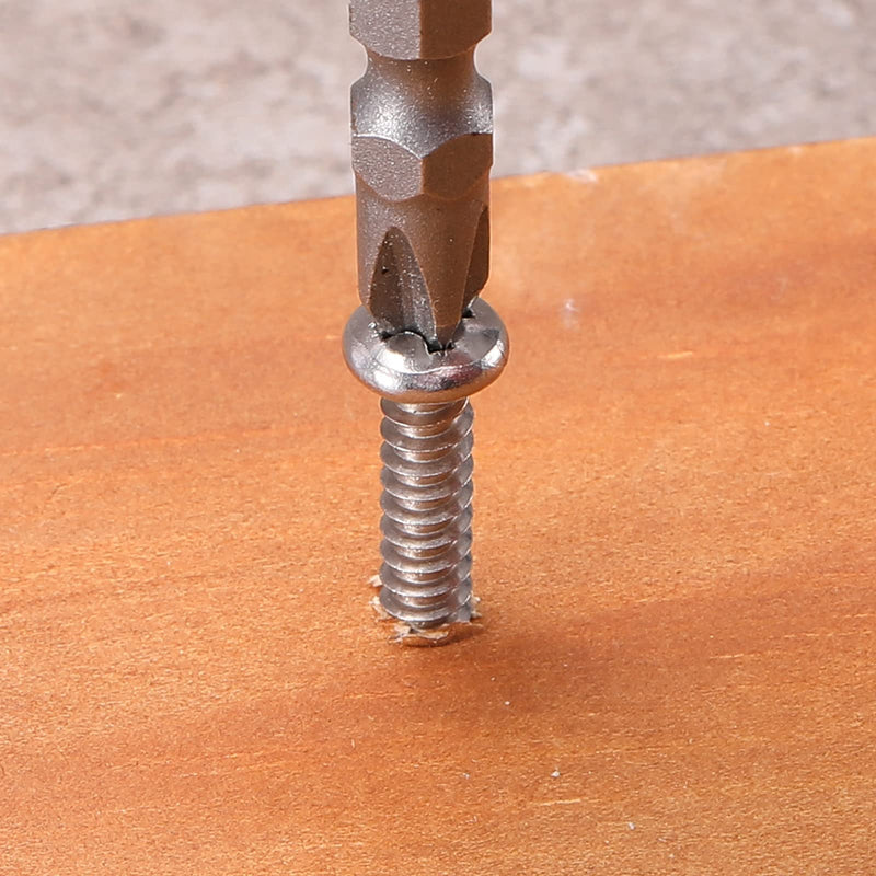 [Australia - AusPower] - #8 x 3/8" Wood Screw 100Pcs 18-8 (304) Stainless Steel Pan Head Fast Self Tapping Drywall Screws by SG TZH #8 x 3/8" 