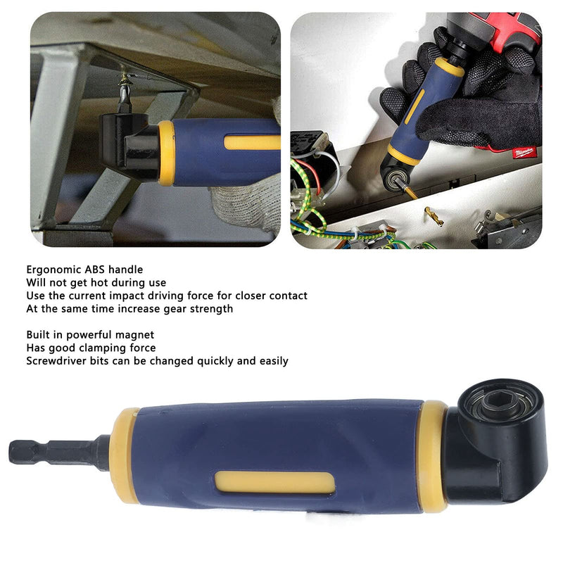 [Australia - AusPower] - Right Angle Drill Attachment, 90 Degree Drill Adapter, Screwdriver Socket Adapter Drill Bit Corner Adapter 