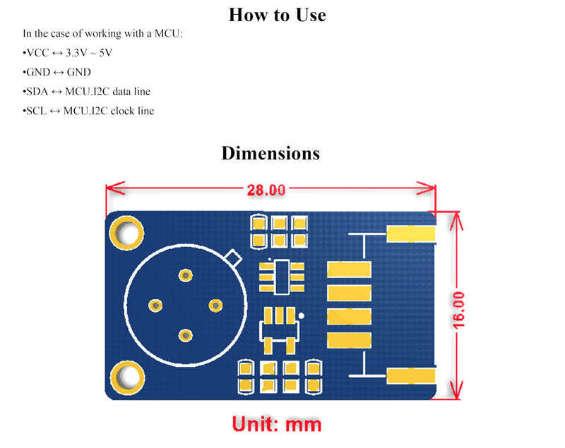 [Australia - AusPower] - Contact-Less Infrared Temperature Sensor Module, MLX90614ESF-BCC, Measures Temperature Without Touching, High Precision High Resolution Fast Response 