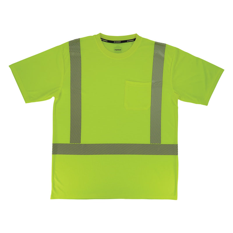 Ergodyne Unisex Adult Glowear 8292 Performance Hi-vis T-Shirt - Type R, Class 2 X-Large Lime