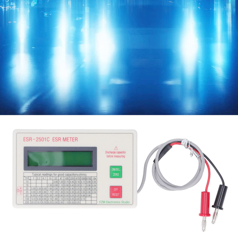 [Australia - AusPower] - Capacitor Tester, High Accuracy Capacitance Meter LCD Display Meter with Smart Shutdown Function 